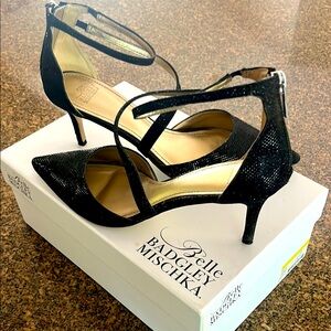 Badgley Mischka Women's Black Heels, Sz 8